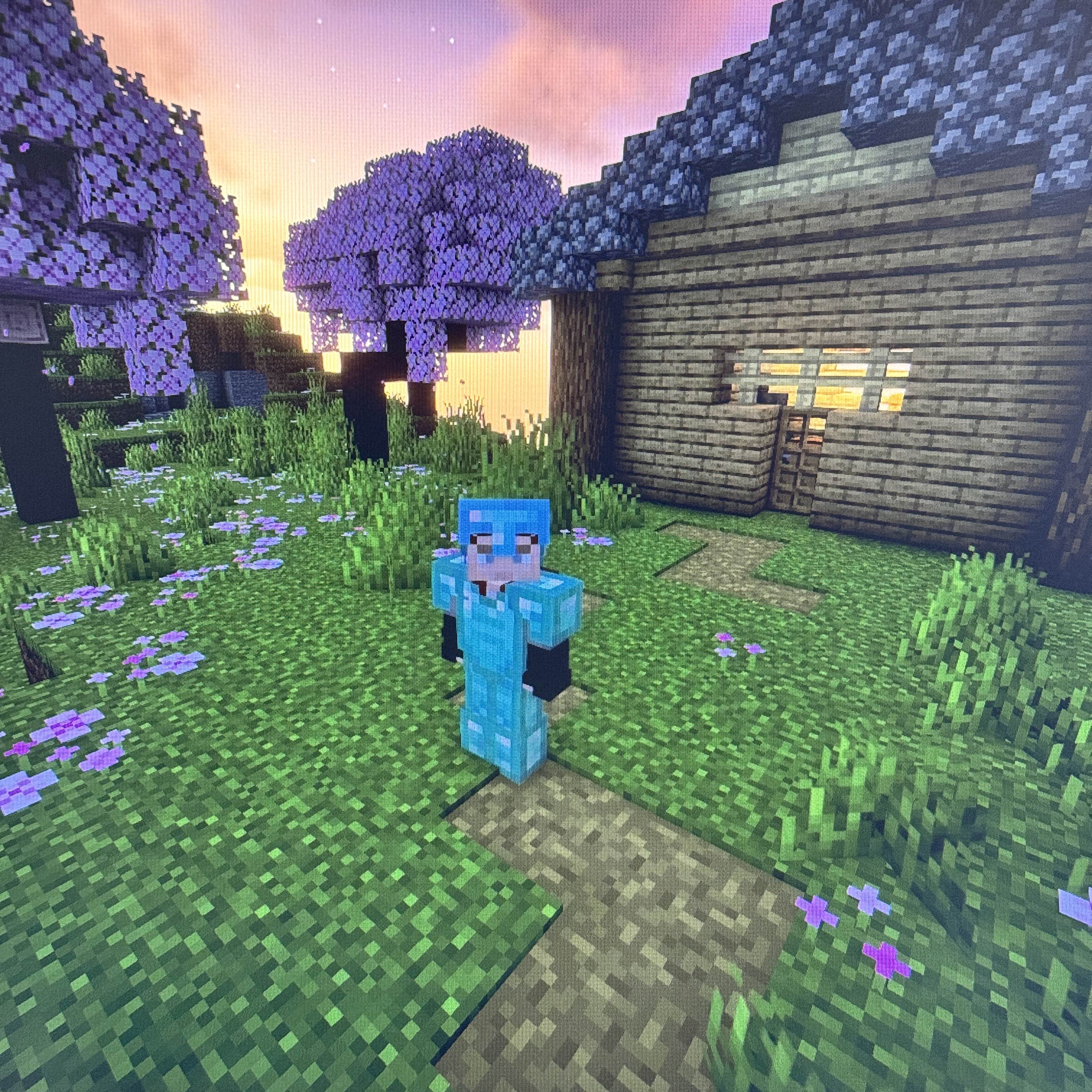 Then I recorded myself playing Minecraft, since that definitely sounds different from doing work or doing a typing test.