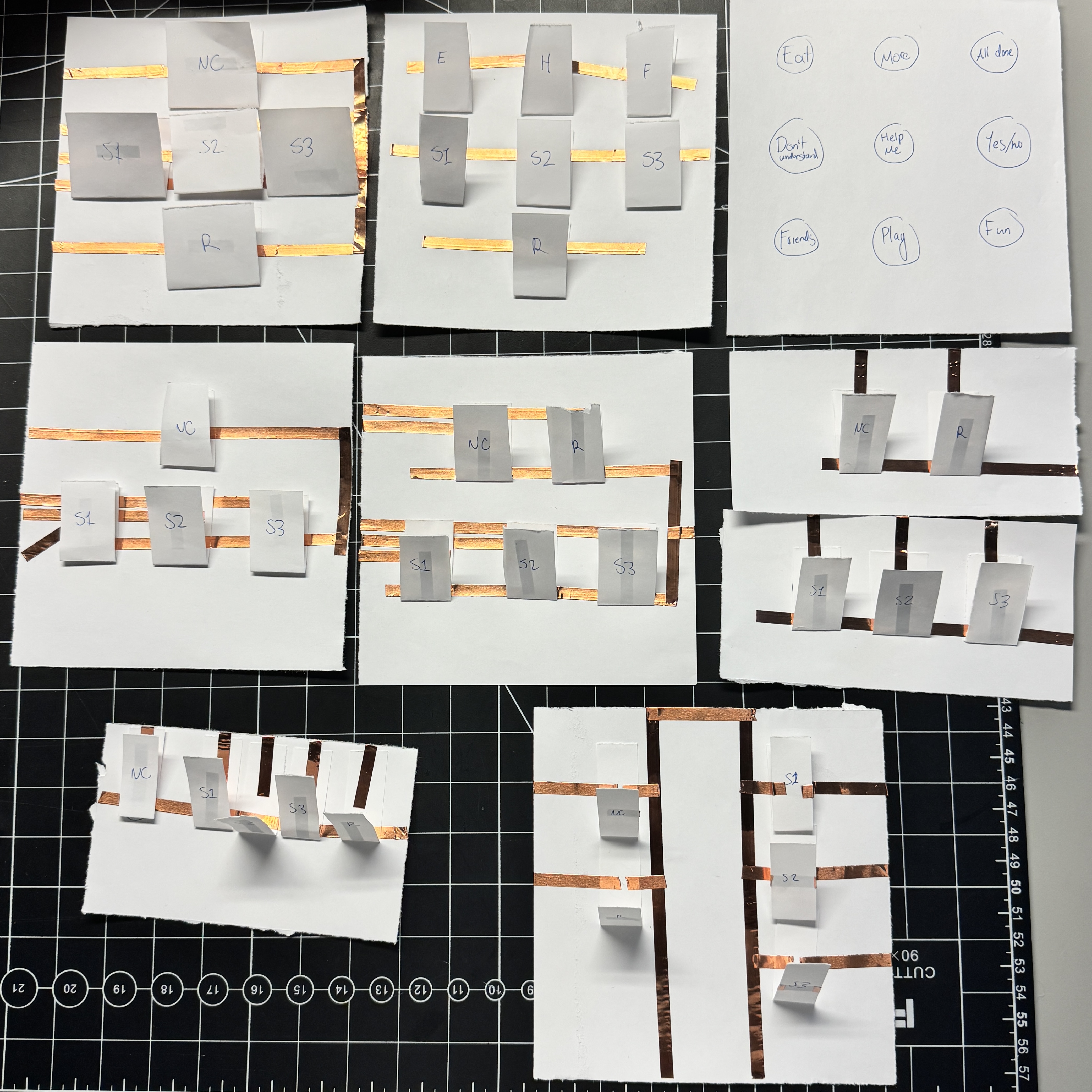 This is the final product of each sketched layout.