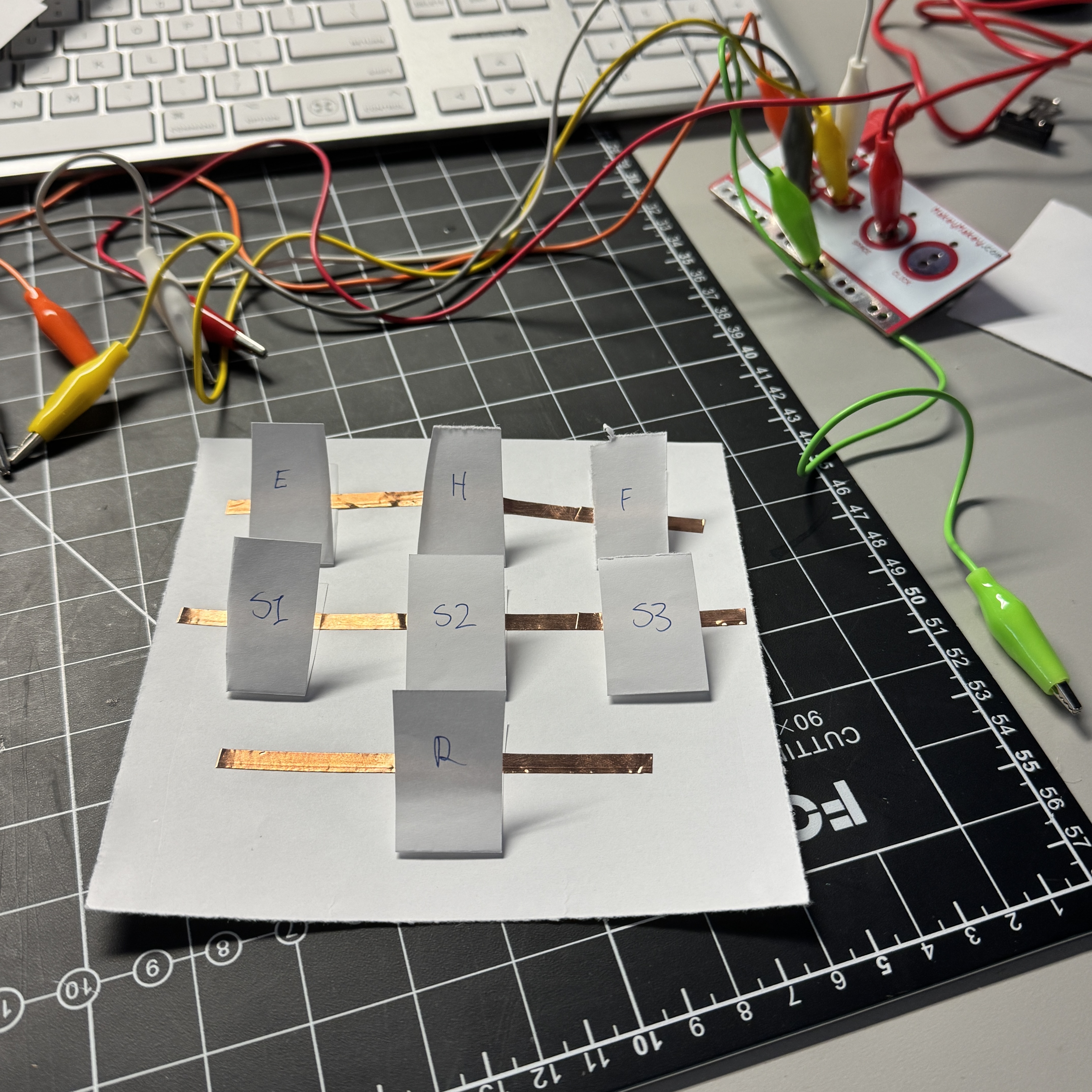When I built it, I realized there are too many button for the Makey-Makey.