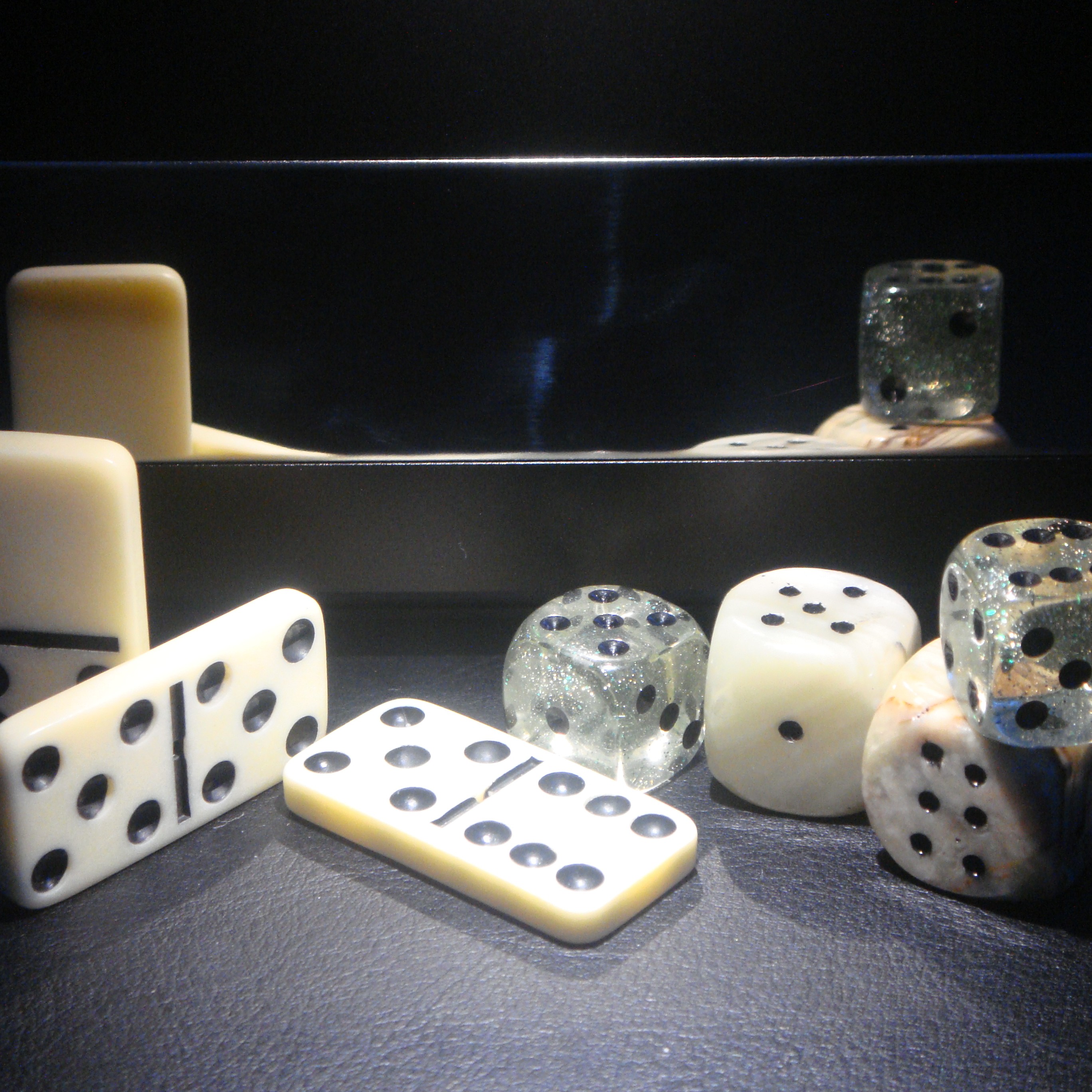 Dominoes and dice—staples in my childhood.