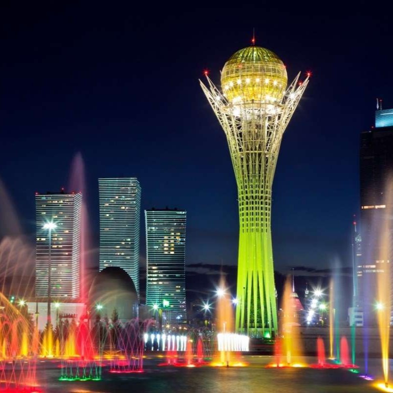 Bayterek Tower in Astana, Qazaqstan. The next maps will be based on this.