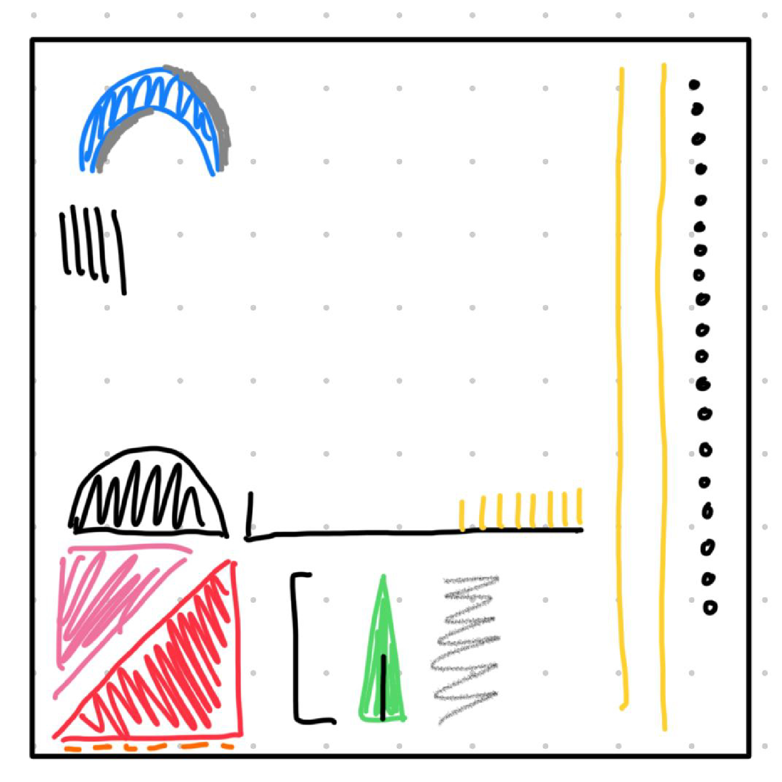 I decided to ask my boyfriend to do the quiz as well, again without showing him any examples. Here's his final result. Thankfully, he had time to do another one where he got to look at the examples.